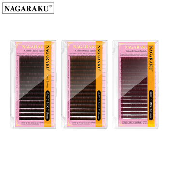 NAGARAKU Brown Classic Volume Lashes false Eyelash Extensions Makeup Tools
