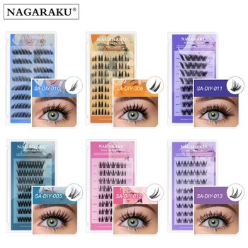 NAGARAKU Self-Adhesive DIY False Eyelashes Self-Grafting False Lashes Volume Style