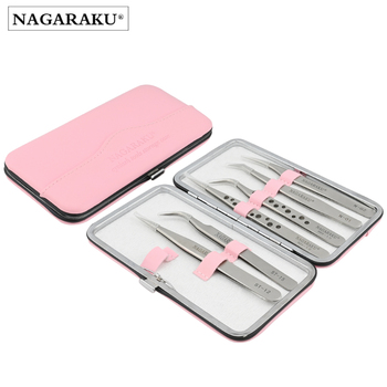 NAGARAKU Wholesale Lash Tweezers Box Best Selling Volume Eyelash Tweezers High Quality Tweezer Case
